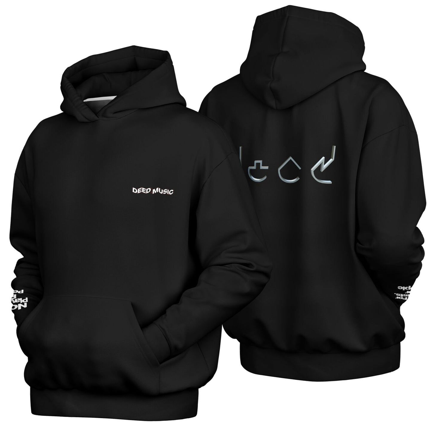DEED MUSIC Heavyweight Oversized Hoodie - AOP