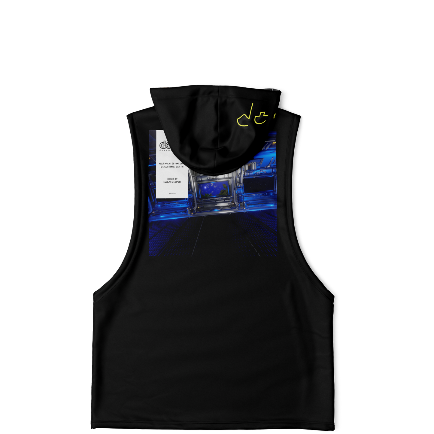 Departing Earth Sleeveless Hoodies – Embrace Sustainable Fashion with a Futuristic Edge