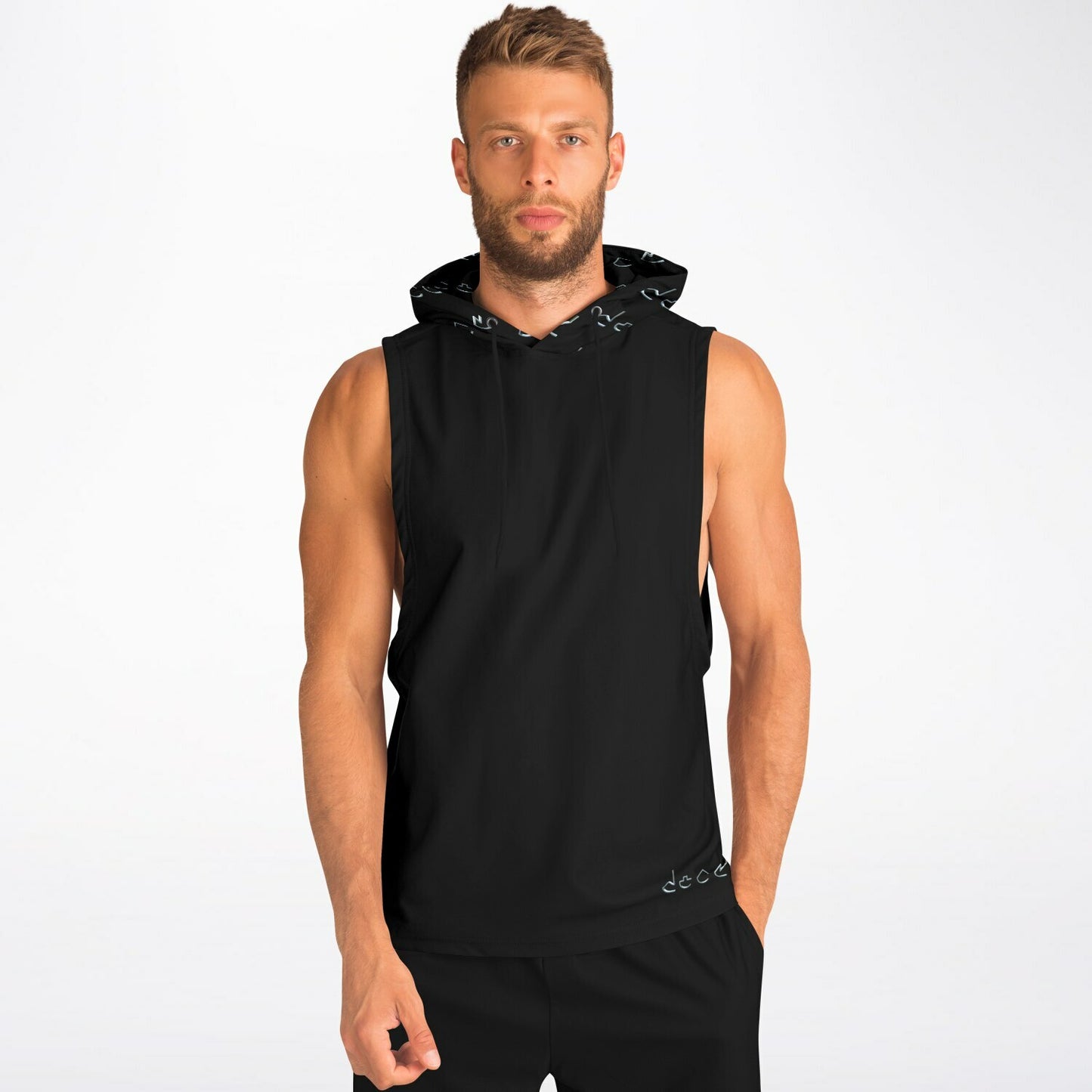 DEED CHAMP - Athletic Drop Armhole Hoodie - AOP